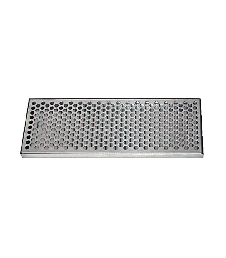 Stainless steel drip tray with SS insert no drain 5-3/8 x 3/4 x